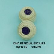 DMC ESPECIAL ENCAJES 5gr Nº80 c-ECRU